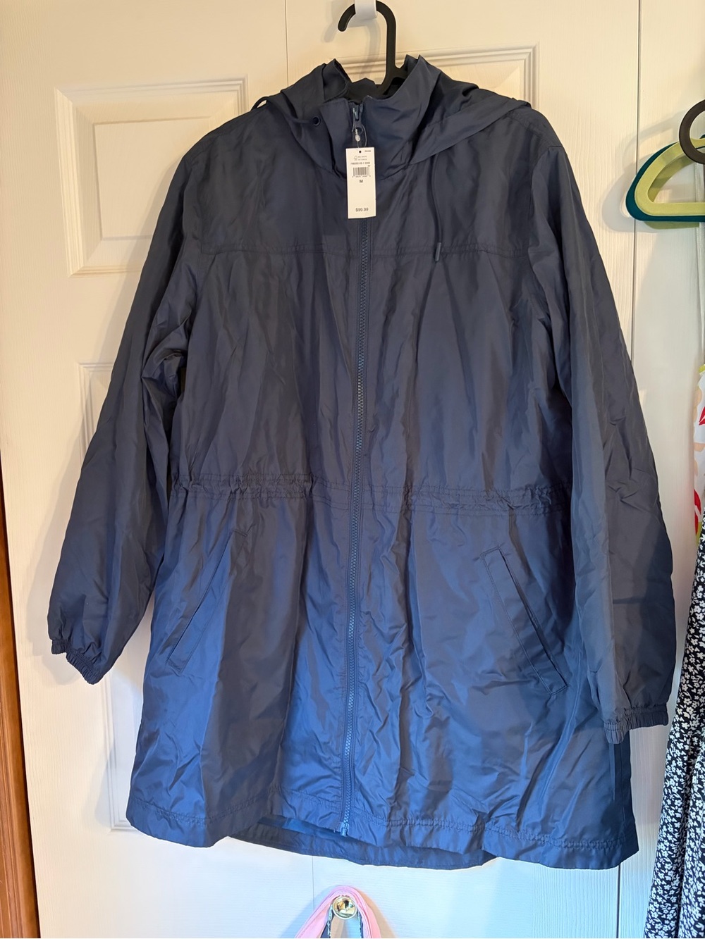 NWT Women’s Gap navy blue raincoat